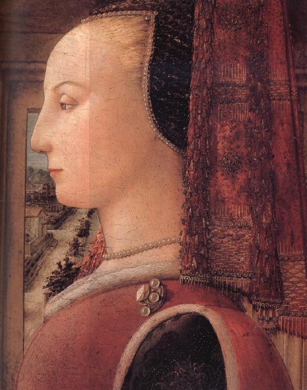 Fra Filippo Lippi Details of Portrait of a Woman with a Man at a Casement